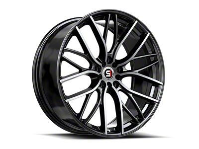 Spec-1 SP-61 Gloss Black and Machined Wheel; 18x8; 38mm Offset (15-23 Jeep Renegade BU)