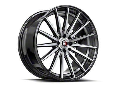 Spec-1 SP-69 Gloss Black Machined and Undercut Wheel; 17x7.5; 42mm Offset (15-23 Jeep Renegade BU)