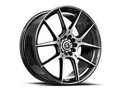 Spec-1 SP-71 Gloss Black and Machined Wheel; 17x8; 42mm Offset (15-23 Jeep Renegade BU)