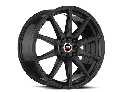 Spec-1 SP-51 Gloss Black Wheel; 17x7.5; 42mm Offset (87-95 Jeep Wrangler YJ)