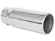 Spectre Flat Pencil Style Exhaust Tip; 4-Inch; Polished (Fits 2 to 3-Inch Tailpipe)