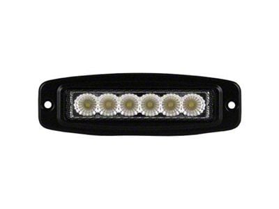 Speed Demon Lights Straight 6 Flush Mount LED Light Bar; Flood Beam (Universal; Some Adaptation May Be Required)