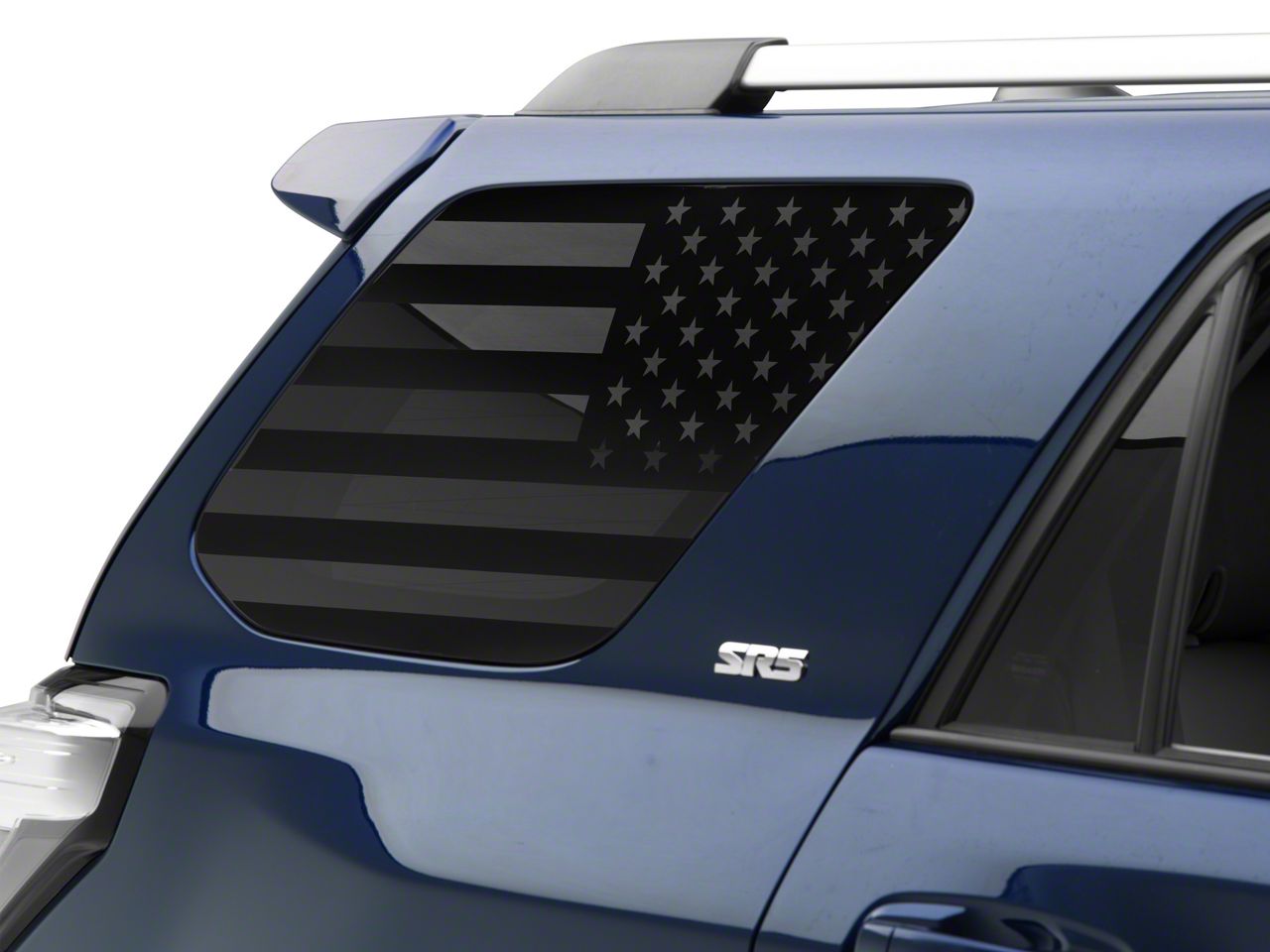 SEC10 Toyota 4-Runner Quarter Window Flag Decal; Gloss Black TR25298 ...