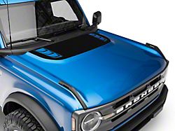 SEC10 Version 2 Hood Decal; Gloss Black (21-24 Bronco, Excluding Raptor)