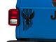 SEC10 Eagle Stars and Stripes Decal; Gloss Black (Universal; Some Adaptation May Be Required)