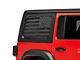 SEC10 Distressed Flag Hard Top Window Decal; Matte Black (18-24 Jeep Wrangler JL 4-Door)