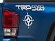 SEC10 Small Compass Decals; White (05-24 Tacoma)