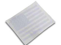 SEC10 Center Window Flag Decal; White (04-24 Titan)