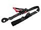 SpeedStrap 2-Inch x 8-Foot Ratchet Tie Down with Twisted Snap Hooks and Axle Strap Combo; Black