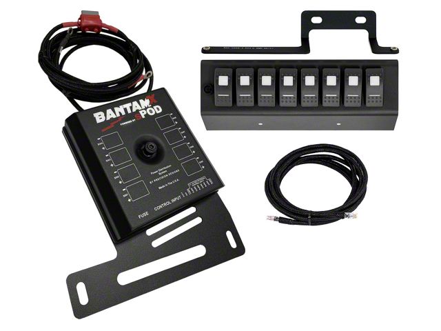 sPOD BantamX with LED Switch Panel; Blue (09-18 Jeep Wrangler JK)