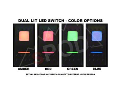 sPOD SourceLT with 2-1/16-Inch Opening for AeroForce Gauge and LED Switch Panel; Green (09-18 Jeep Wrangler JK)