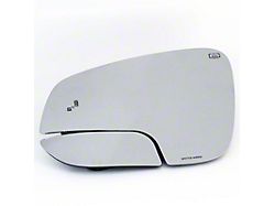 Spotter Mirror Blind Spot Heated Mirror Glass with Blind Spot Monitoring; Driver Side (16-23 Tacoma)