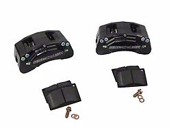 SSBC-USA M4-Moab Rear 4-Piston Caliper and Performance Brake Pad Upgrade Kit; Black Calipers (07-18 Jeep Wrangler JK)