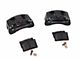 SSBC-USA M4-Moab Rear 4-Piston Caliper and Performance Brake Pad Upgrade Kit; Black Calipers (18-24 Jeep Wrangler JL w/o HD Brake Package)