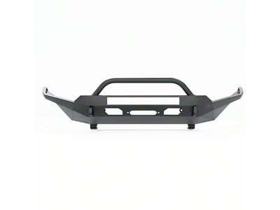 Southern Style Offroad Slimline Full Plate Front Bumper with 20-Inch Light Bar Cutout; Black (16-23 Tacoma)