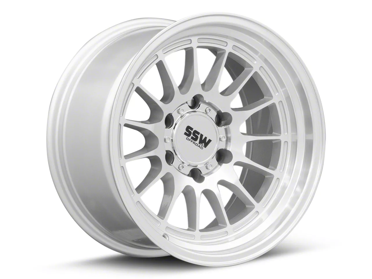 SSW Off-Road Wheels Tacoma Dakar Machined Silver 6-Lug Wheel; 17x9 ...