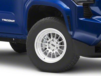 SSW Off-Road Wheels Dakar Machined Silver 6-Lug Wheel; 17x9; -25mm Offset (24-25 Tacoma)