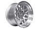 SSW Off-Road Wheels Sierra Machined Silver 6-Lug Wheel; 17x9; -25mm Offset (2024 Tacoma)