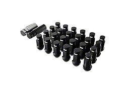 SSW Off-Road Wheels Black Closed Ended Lug Nuts; 12x1.50mm; Set of 24 (03-24 4Runner)