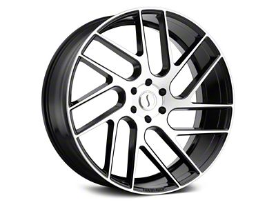 Status Juggernaut Gloss Black with Machined 6-Lug Wheel; 24x9.5; 15mm Offset (03-09 4Runner)