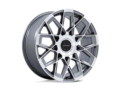 Status Matrix Anthracite Mirrored 6-Lug Wheel; 24x10; 30mm Offset (04-15 Titan)