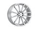 Status Mastadon Silver with Brushed Machined Face 6-Lug Wheel; 22x9.5; 15mm Offset (10-24 4Runner)