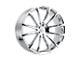 Status Goliath Chrome 6-Lug Wheel; 24x9.5; 30mm Offset (22-24 Bronco Raptor)