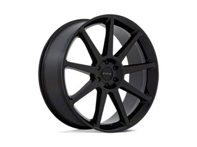 Status Mammoth Gloss Black 6-Lug Wheel; 22x9.5; 25mm Offset (21-24 Bronco, Excluding Raptor)