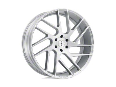 Status Juggernaut Silver with Brushed Machined Face Wheel; 22x9.5; 30mm Offset (84-01 Jeep Cherokee XJ)