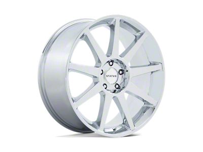 Status Mammoth Chrome Wheel; 22x9.5; 30mm Offset (84-01 Jeep Cherokee XJ)