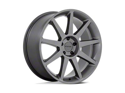 Status Mammoth Matte Anthracite Wheel; 22x9.5; 30mm Offset (84-01 Jeep Cherokee XJ)