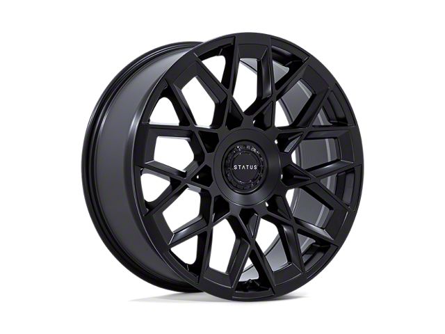 Status Matrix Matte Black Wheel; 22x9.5 (07-18 Jeep Wrangler JK)