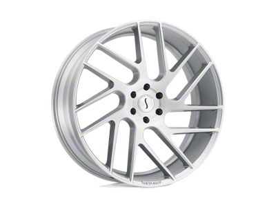 Status Juggernaut Silver with Brushed Machined Face Wheel; 20x9 (87-95 Jeep Wrangler YJ)