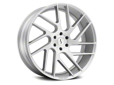 Status Juggernaut Silver with Brushed Machined 6-Lug Wheel; 24x9.5; 15mm Offset (16-23 Tacoma)