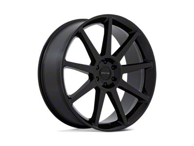 Status Mammoth Gloss Black 6-Lug Wheel; 22x9.5; 25mm Offset (17-24 Titan)