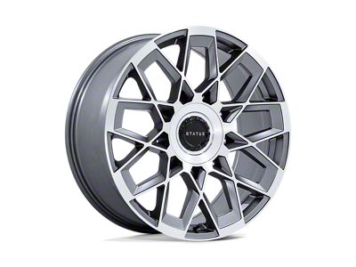 Status Matrix Anthracite Mirrored 6-Lug Wheel; 22x9.5; 25mm Offset (17-24 Titan)