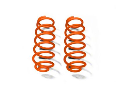 Steinjager 2.50-Inch Rear Lift Springs; Fluorescent Orange (07-18 Jeep Wrangler JK)