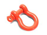 Steinjager 3/4-Inch D-Ring Shackle; Fluorescent Orange
