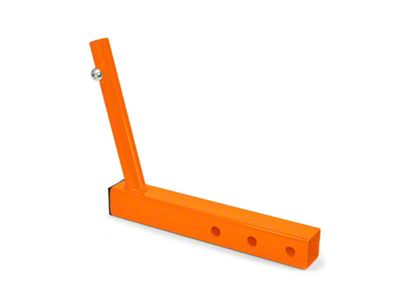 Steinjager Hitch Mounted Single Flag Holder; Fluorescent Orange (Universal; Some Adaptation May Be Required)