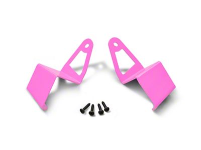 Steinjager 50-Inch LED Light Bar Windshield Frame Mounting Brackets; Pinky (97-06 Jeep Wrangler TJ)