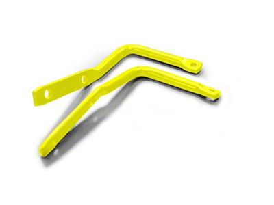 Steinjager A-Pillar Mounted Mirror Legs; Neon Yellow (07-18 Jeep Wrangler JK)