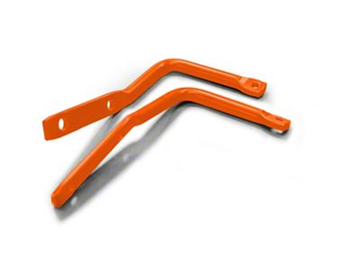 Steinjager A-Pillar Mounted Mirror and Leg Kit; Fluorescent Orange (07-18 Jeep Wrangler JK)