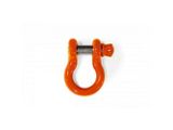 Steinjager 3/4-Inch D-Ring Shackle; Fluorescent Orange