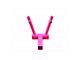 Steinjager Hitch Mounted Dual Flag Holder; Hot Pink (Universal; Some Adaptation May Be Required)