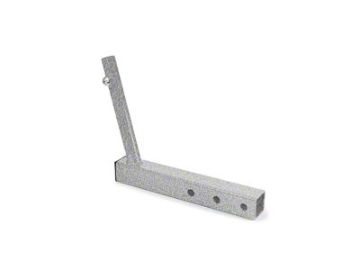 Steinjager Hitch Mounted Single Flag Holder; Gray Hammertone (Universal; Some Adaptation May Be Required)