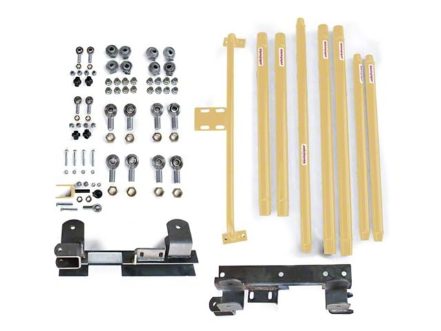 Steinjager DOM Tube Long Arm Travel Kit for 2 to 6-Inch Lift; Military Beige (97-06 Jeep Wrangler TJ)