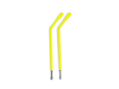 Steinjager Door Hinge Mirror Legs; Neon Yellow (07-18 Jeep Wrangler JK)