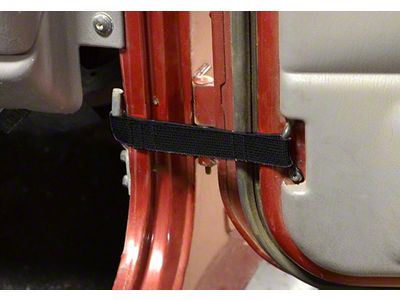 Steinjager Factory Door Limiting Straps; Black (87-95 Jeep Wrangler YJ)