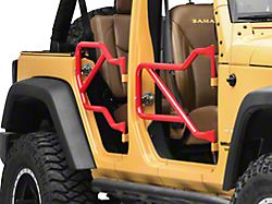 Steinjager Front and Rear Trail Tube Doors; Red Baron (07-18 Jeep Wrangler JK 4-Door)