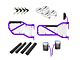 Steinjager Front and Rear Tube Doors; Sinbad Purple and White Mesh (07-18 Jeep Wrangler JK 4-Door)